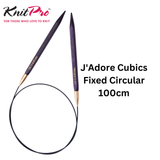 KnitPro J'Adore Cubics Fixed Circular Needles 100cm: All Sizes