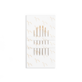 6x Pony Easy Threading Hand Sewing Needles Finishing Needles Gold Eye