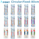 Pony Flair Fixed Circular Needles 80cm Length - Sizes 3mm-10mm Knitting Needles