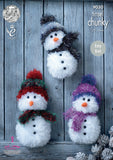 King Cole Knitting Patterns - Tinsel Chunky - All Designs - Toys Christmas