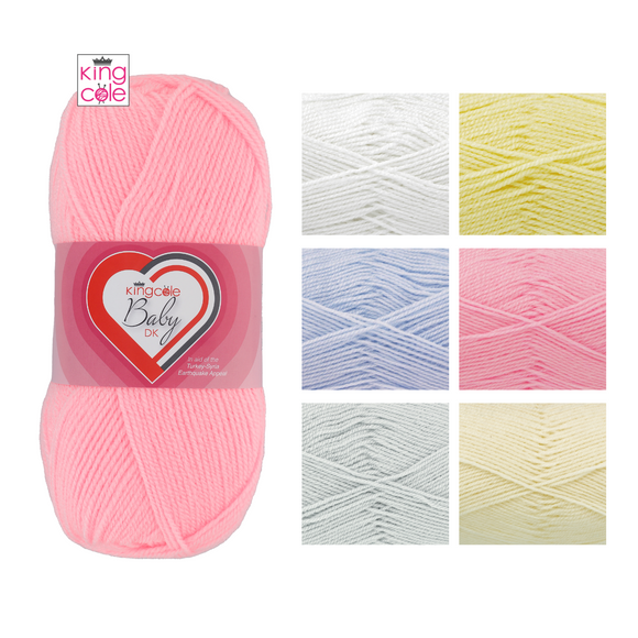King Cole Baby DK Yarn 100g - All Colours