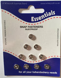 Snap Fasteners Poppers Press Studs Metal Plastic Small Medium Large Black Silver