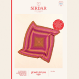 Sirdar Jewelspun Ombre Aran Crochet Pattern – 10931 Blanket
