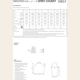Sirdar Leaflet 10857 - F257 Circular Raglan Sweater