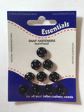 Snap Fasteners Poppers Press Studs Metal Plastic Small Medium Large Black Silver