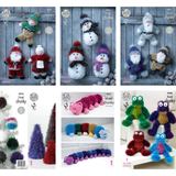 King Cole Knitting Patterns - Tinsel Chunky - All Designs - Toys Christmas