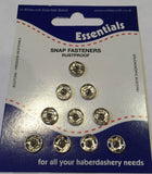 Snap Fasteners Poppers Press Studs Metal Plastic Small Medium Large Black Silver