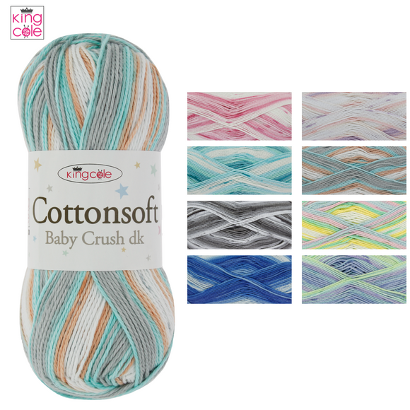 King Cole Cottonsoft Baby Crush 100g Yarn - All Colours