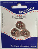 Snap Fasteners Poppers Press Studs Metal Plastic Small Medium Large Black Silver