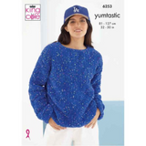 King Cole Pattern Women’s Sweater and Tank Top knitted in Yumtastic 6253