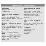 King Cole Pattern Squishy African Wildlife Crocheted in Yummy 9205