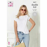 King Cole Pattern Ladies Sweater & Top Knitted in Paradise Beaches DK 5617