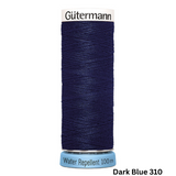 Gütermann Water Repellent Thread: 100m - All Colours