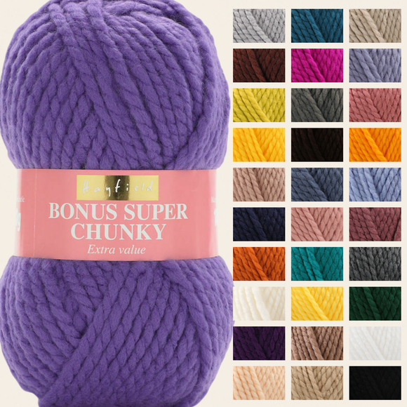 Sirdar Hayfield Bonus Super Chunky 100g - All Colours 
