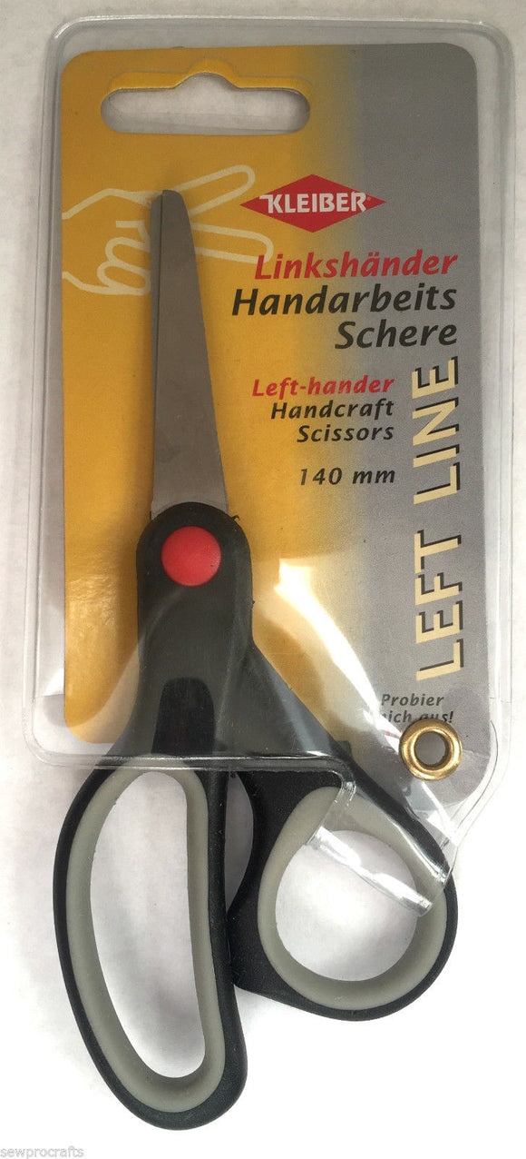 Kleiber 140mm Left Handed Stainless Steel Multi Purpose Scissors Handcraft