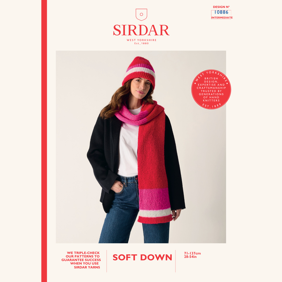 Sirdar Leaflet 10886 - F263 Wrap Me Up Scarf Set