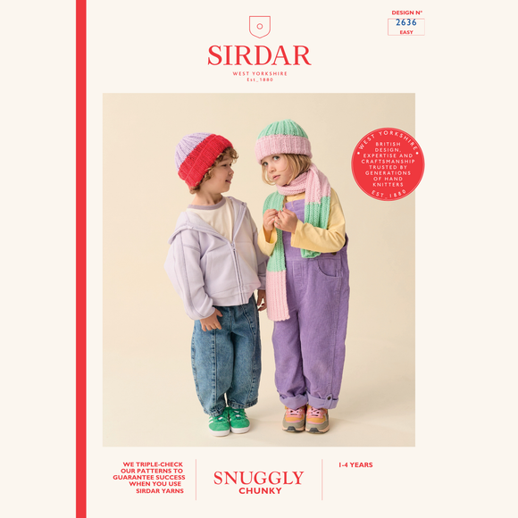 Sirdar Leaflet 2636 - F077 Takk Hat & Scarf Set