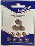 Snap Fasteners Poppers Press Studs Metal Plastic Small Medium Large Black Silver