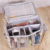 HobbyGift Knitting Bag with Yarn Storage: Bee
