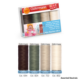 Gütermann Thread Set: Water Repellent: 4 x 100m: Assorted Value Packs