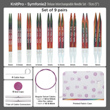 KnitPro Knitting Pins: Circular: Interchangeable: Standard: Symfonie 2: Sets