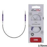 KnitPro Zing Fixed Circular Needles 22.5cm: All Sizes 2mm - 5mm