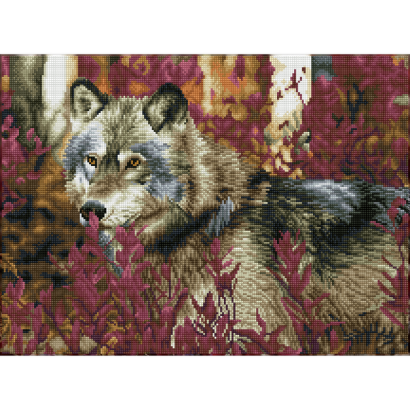 Diamond Dotz: Squares - Autumn Wolf