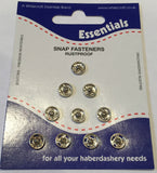Snap Fasteners Poppers Press Studs Metal Plastic Small Medium Large Black Silver