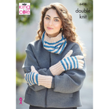 King Cole Pattern Ladies Accessories knitted in Eternity DK 6458