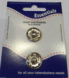 Snap Fasteners Poppers Press Studs Metal Plastic Small Medium Large Black Silver