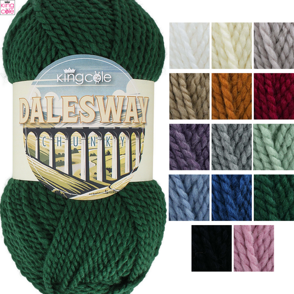 King Cole Dalesway Chunky 100g - All Colours