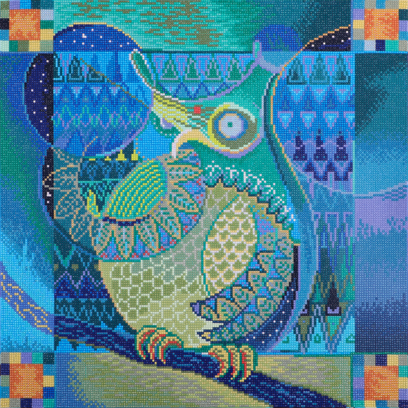 Diamond Dotz - Diamond Painting Kit - Indian Owl
