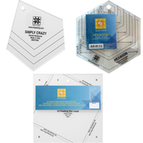 EZ Quilting Quilters Craft Patchwork Square Rectangle Ruler Triangle 51 Template