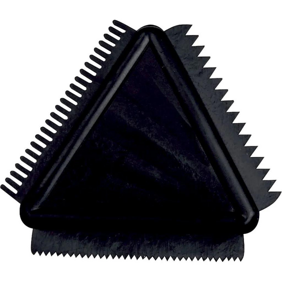 Creativ Rubber Texture Combs, black, size 9 cm, 1 pc