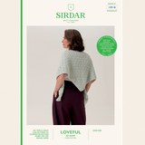 Sirdar Loveful Bio Blend DK Pattern – 10918 Climbing Ivy Lace Shawl