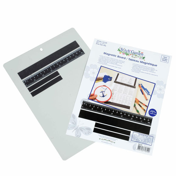 Stitch Garden A4 Magnetic Board with Magnetic Ruler & 3 Strips