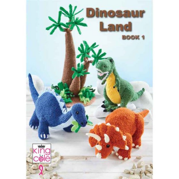 King Cole Knitting Book Dinosaur Land - Book 1