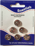 Snap Fasteners Poppers Press Studs Metal Plastic Small Medium Large Black Silver