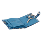 HobbyGift Needle Case & Scissors: Woodblock Floral