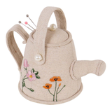HobbyGift Watering Can with Flowers Pincushion