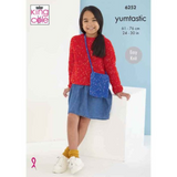 King Cole Pattern Child’s Sweater and Bag knitted in Yumtastic 6252