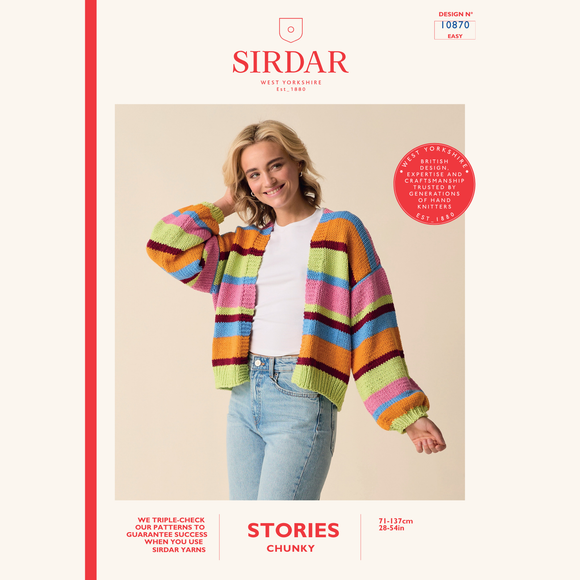 Sirdar Leaflet 10870 - F139 Vibe Crop Cardigan