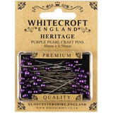 Whitecroft Heritage Pearl Craft Pins Various Colours 40mm x 0.58mm