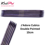 KnitPro J'Adore Cubics Double Pointed Needles 15cm: All Sizes