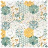 HobbyGift Knitting Bag with Pin Case: Patchwork Bee