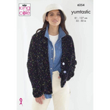 King Cole Pattern Women’s Cardigans knitted in Yumtastic 6254