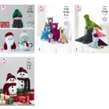 King Cole Knitting Patterns - Tinsel Chunky - All Designs - Toys Christmas
