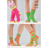 King Cole Pattern Socks knitted in TipToe 4Ply 6333
