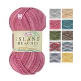 King Cole Island Beaches DK Knitting Yarn Wool 100g - All Colours