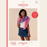Sirdar Jewelspun Ombre Aran Crochet Pattern – 10927 Shawl